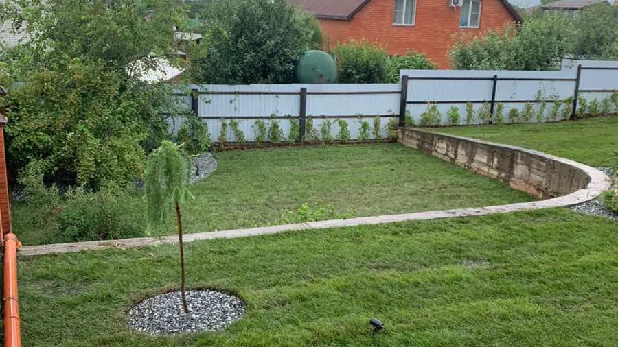 Ровный газон на месте бурьяна, Ивановское, Зеленодольский район